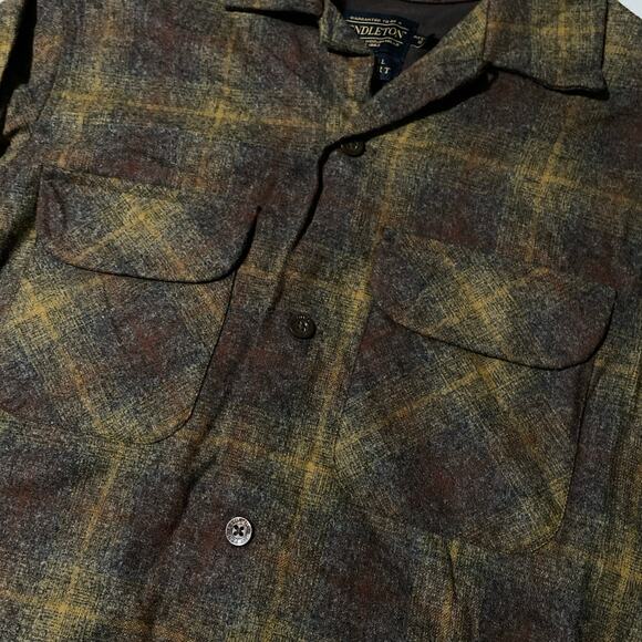 Pendleton The Original Board Shirt 100% Virgin Wool Button Down Men’s S Fitted - Picture 1 of 11